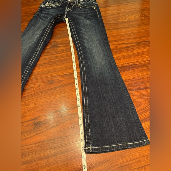 Miss Me Dark Blue Flare Jeans – Embellished Pockets Size: 26 | Miss Me - Picture 10 of 13